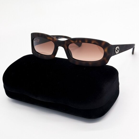 NEW GUCCI GG1786S 002 WOMEN HAVANA BROWN SUNGLASSES GUCCI - Picture 1 of 10